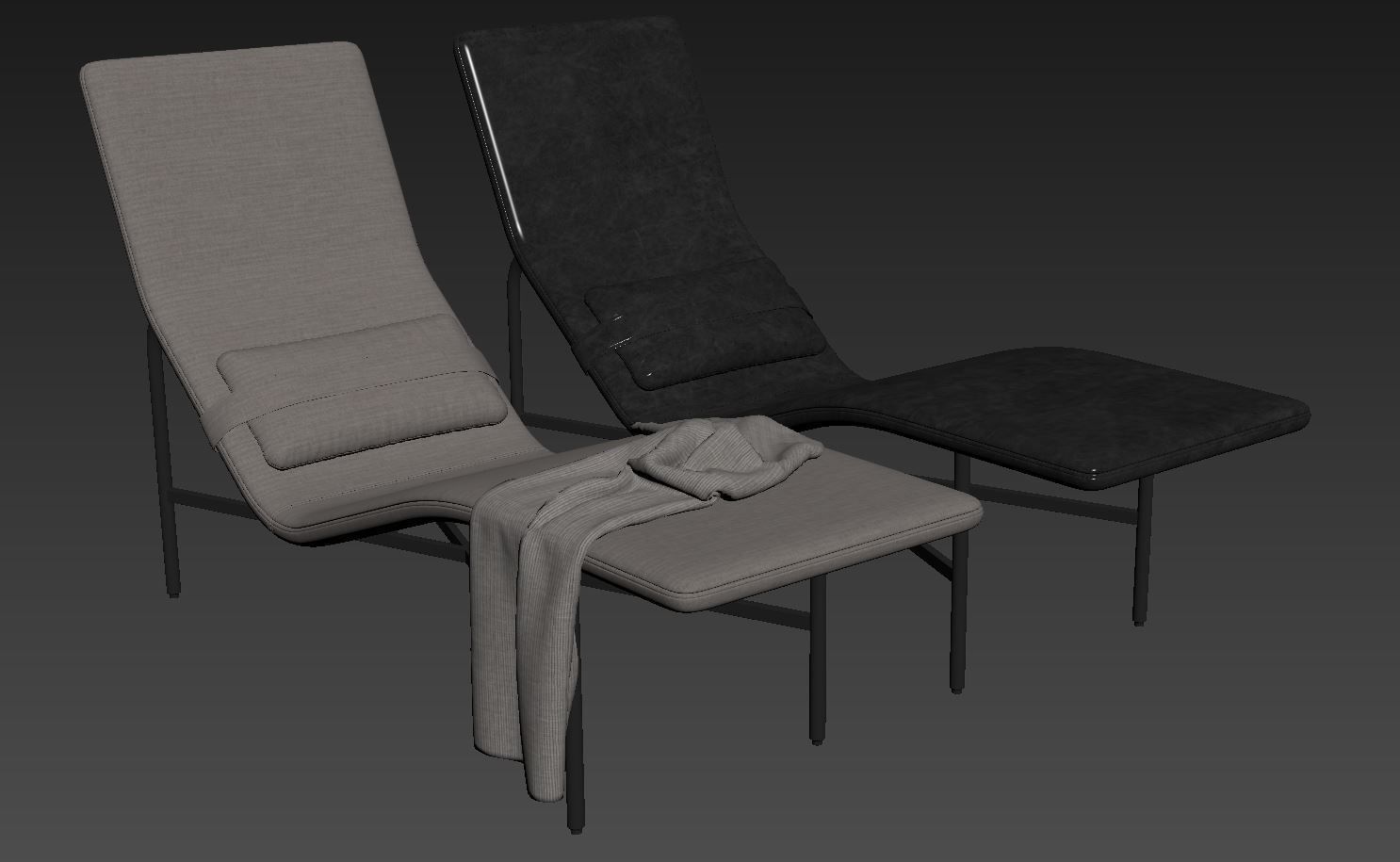 Deep Thoughts Chaise by bludot 3D model_7