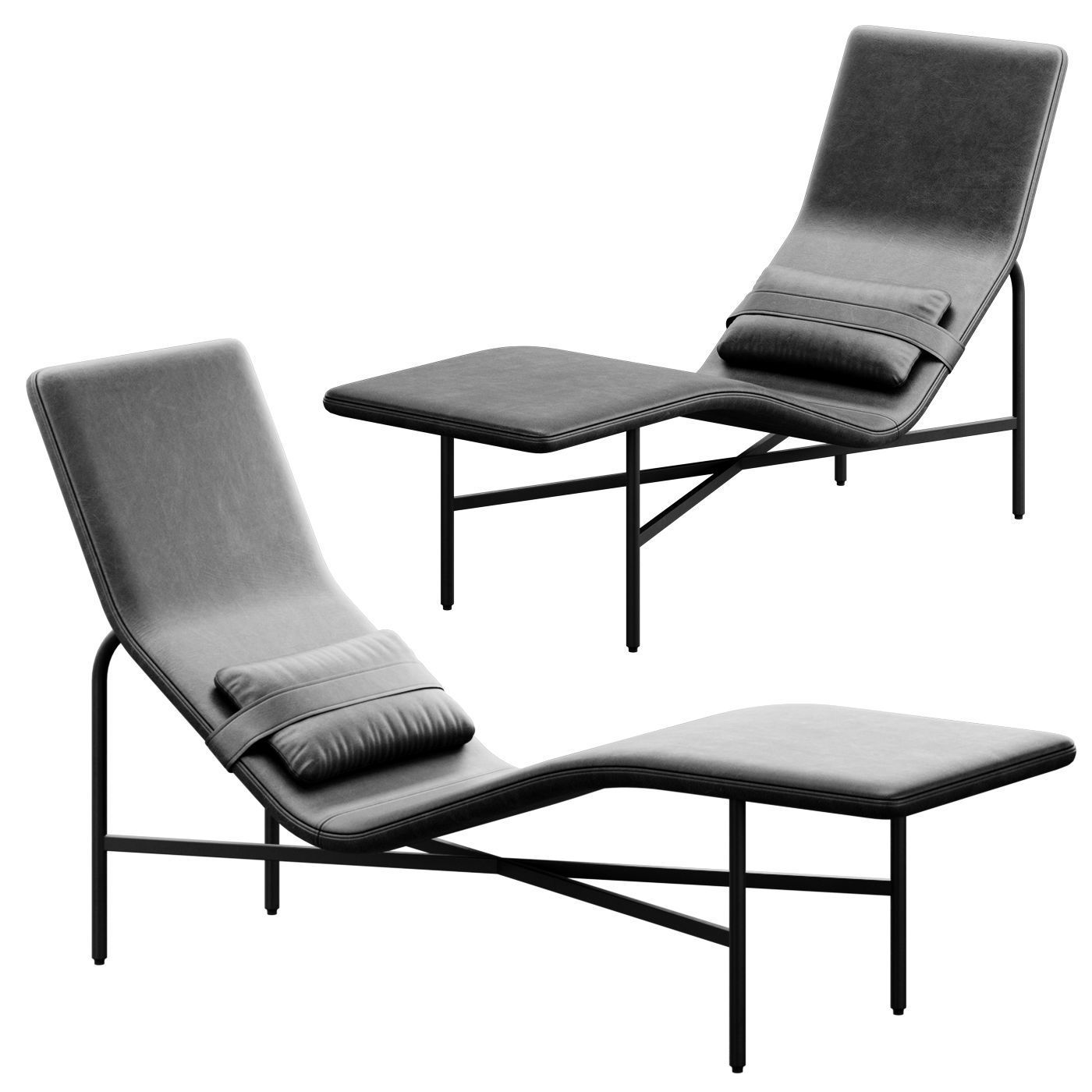 Deep Thoughts Chaise by bludot 3D model_3