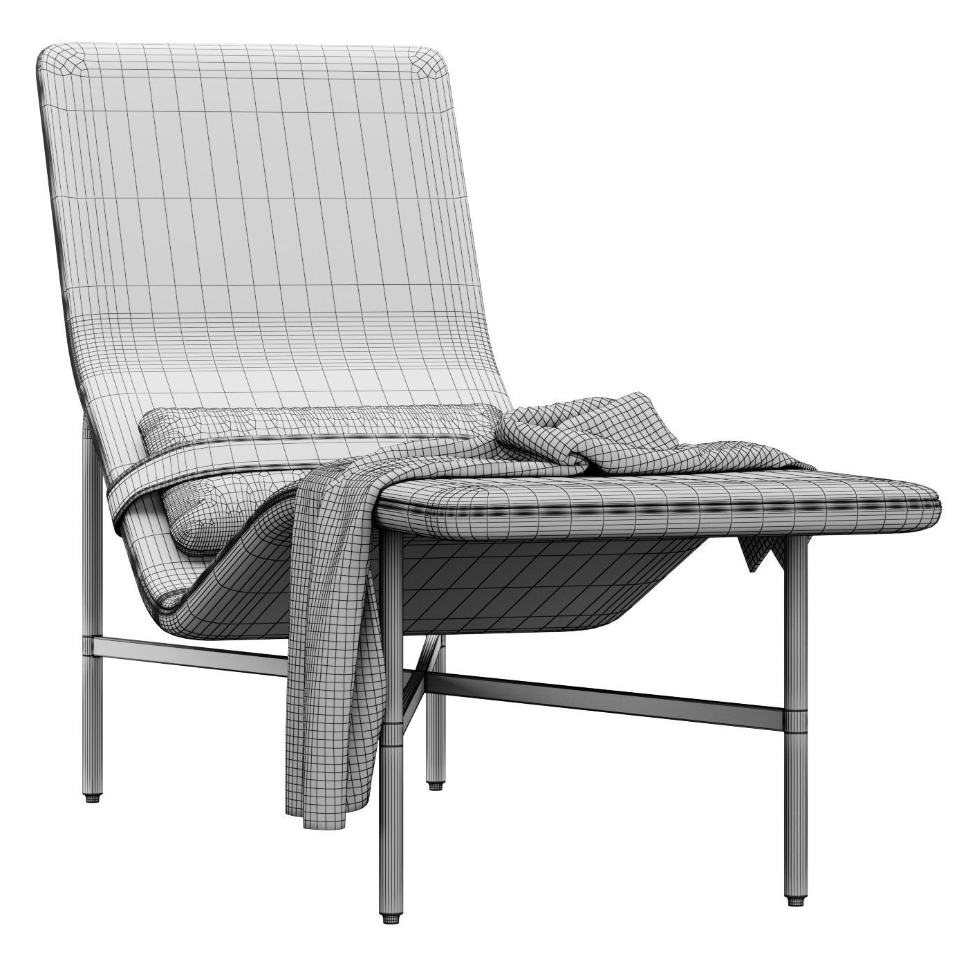 Deep Thoughts Chaise by bludot 3D model_4