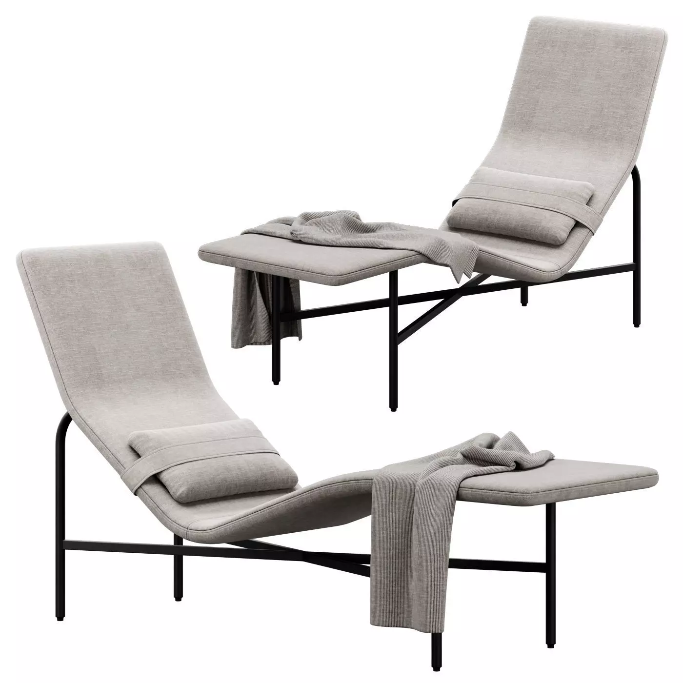 Deep Thoughts Chaise by bludot 3D model_0