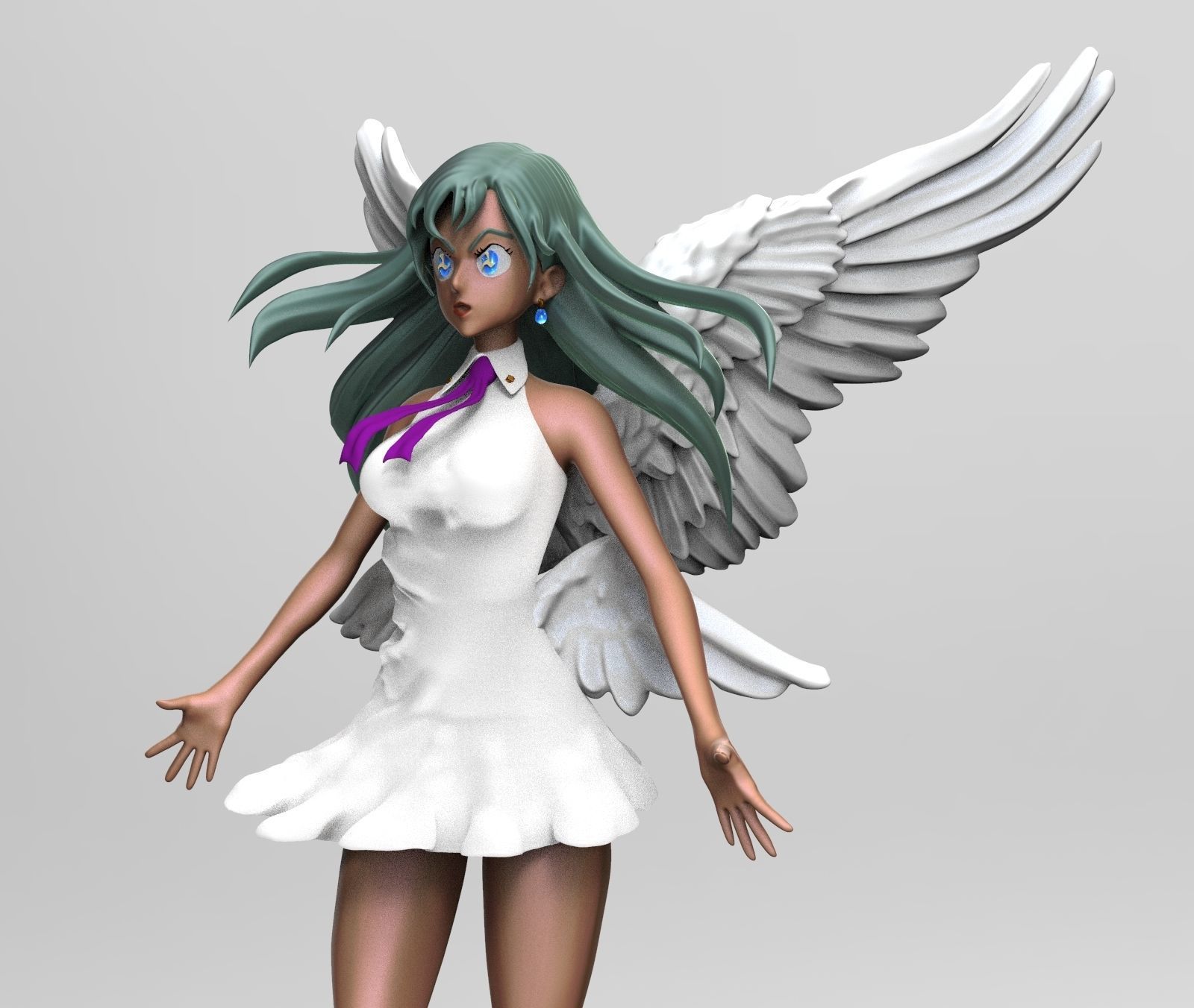 Elizabeth modo Diosa Seven deadly sins Siete Pecados Capitales 3D print model_6