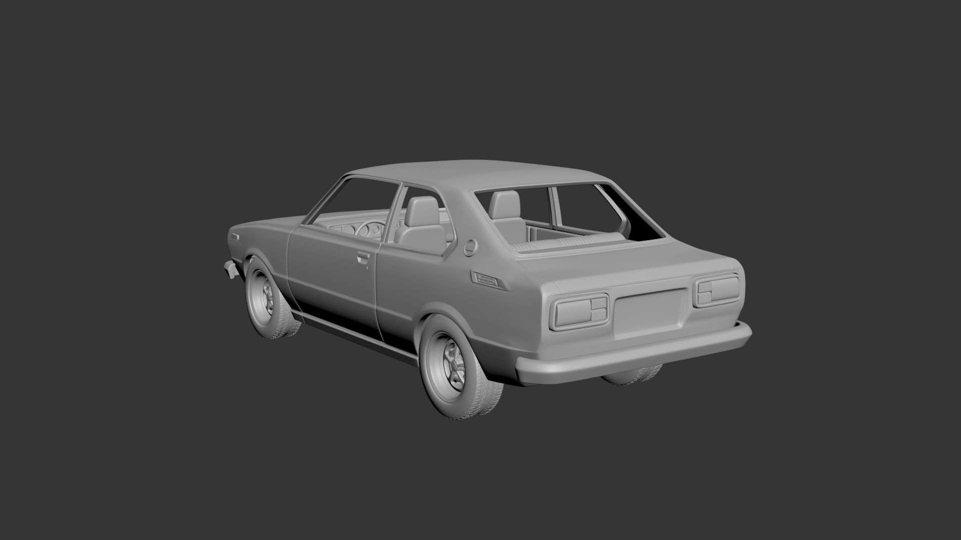 Toyota Corolla 1975 2 Door 3D print model_4