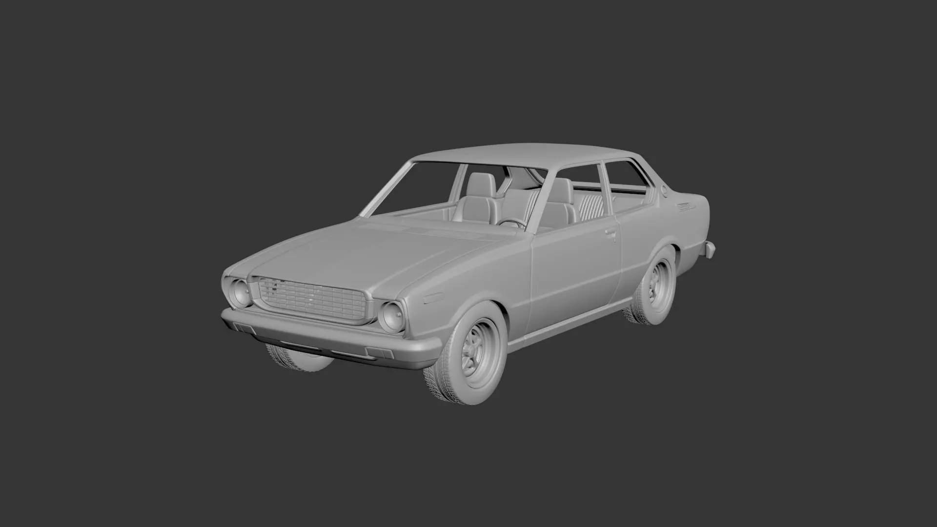 Toyota Corolla 1975 2 Door 3D print model_0