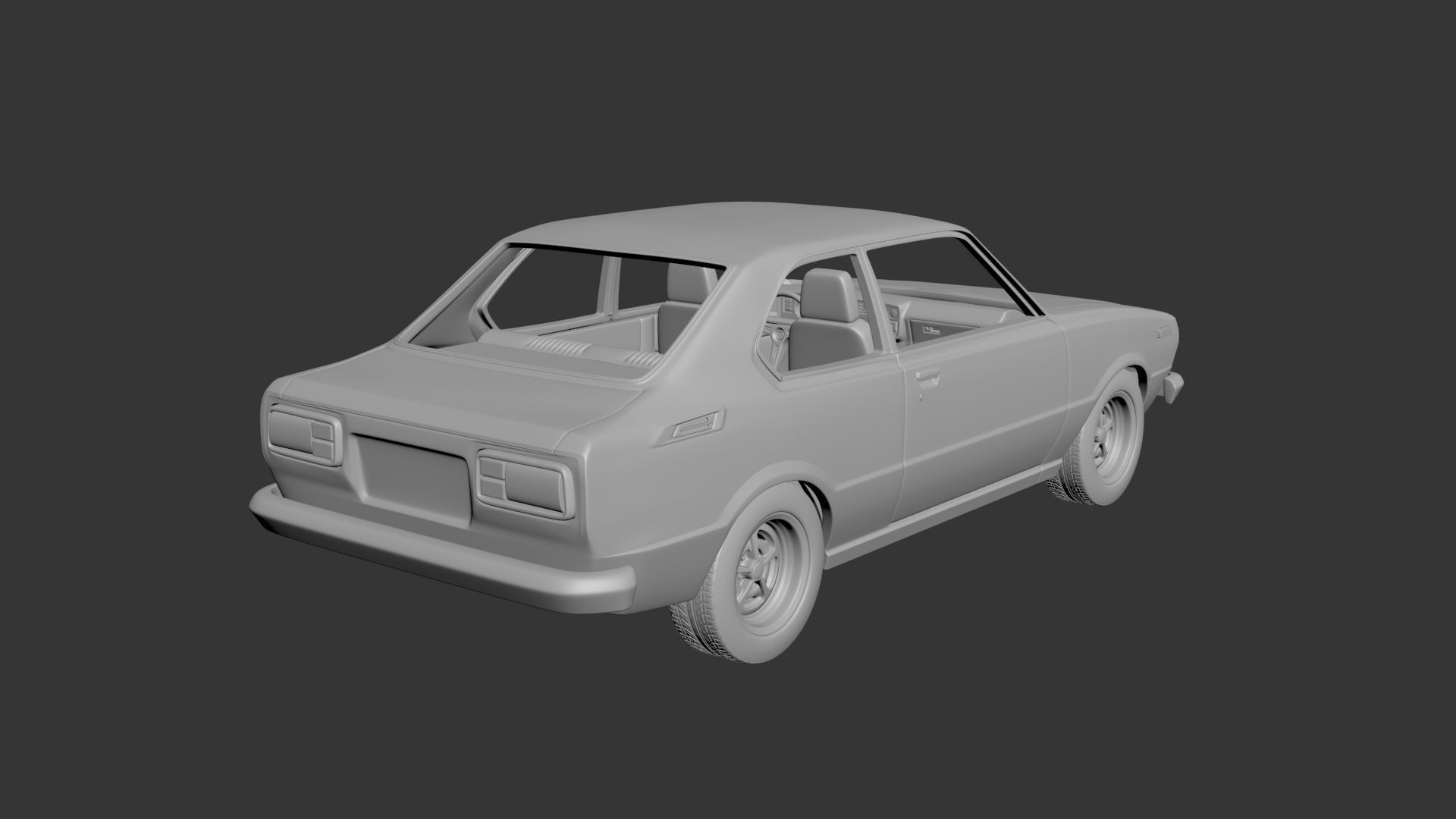 Toyota Corolla 1975 2 Door 3D print model_5