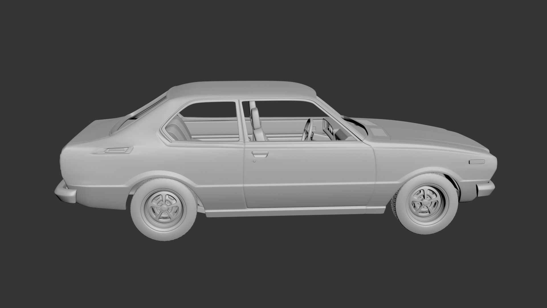Toyota Corolla 1975 2 Door 3D print model_6