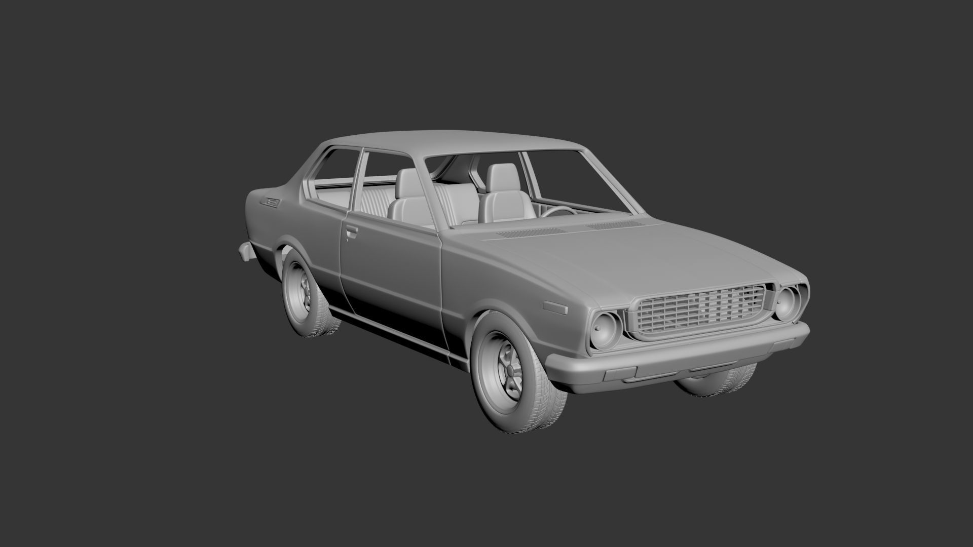 Toyota Corolla 1975 2 Door 3D print model_7