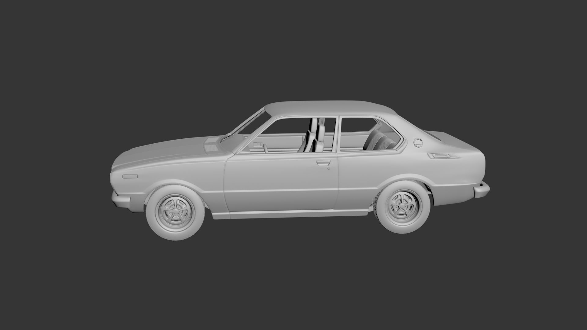 Toyota Corolla 1975 2 Door 3D print model_3