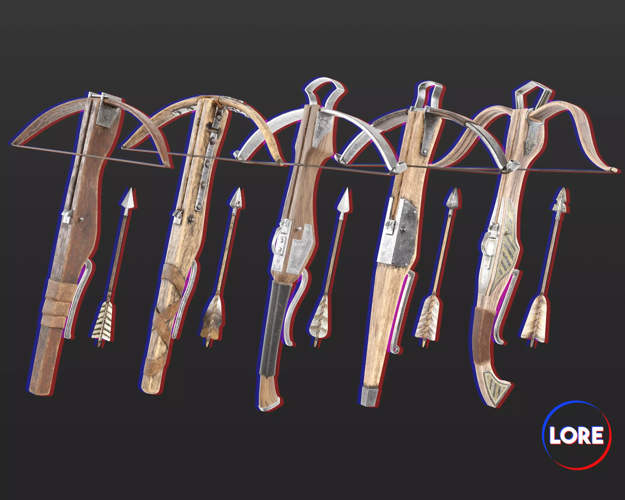 Medieval Collection Weapons Crossbows _0