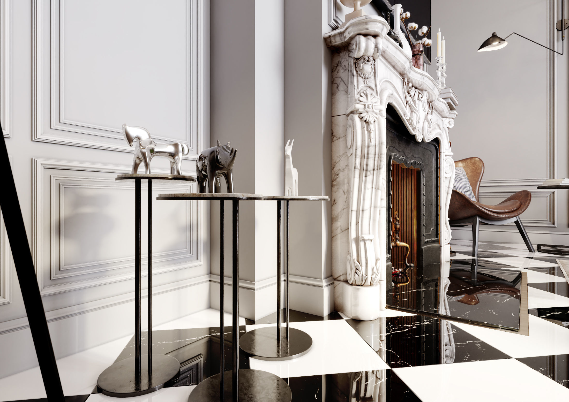 Living room 3D model_7