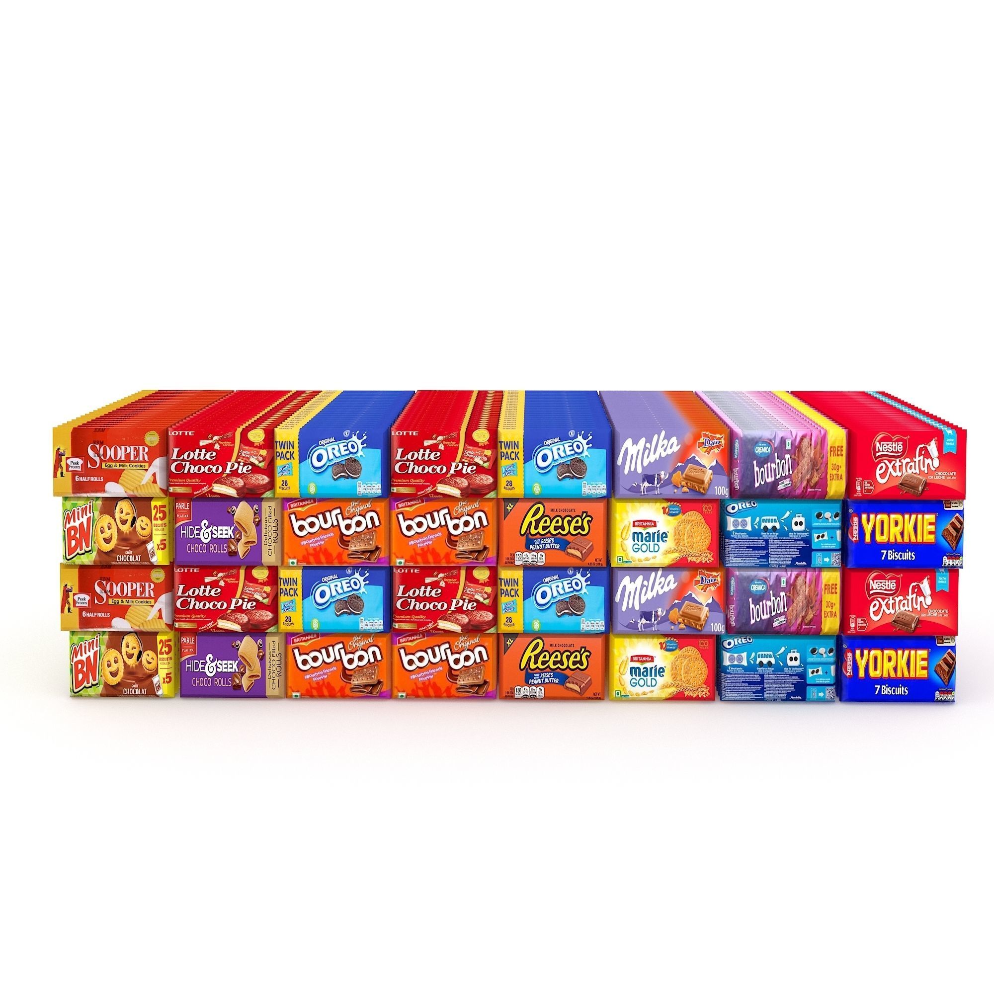 market stand product 36 Low-poly 3D model_2