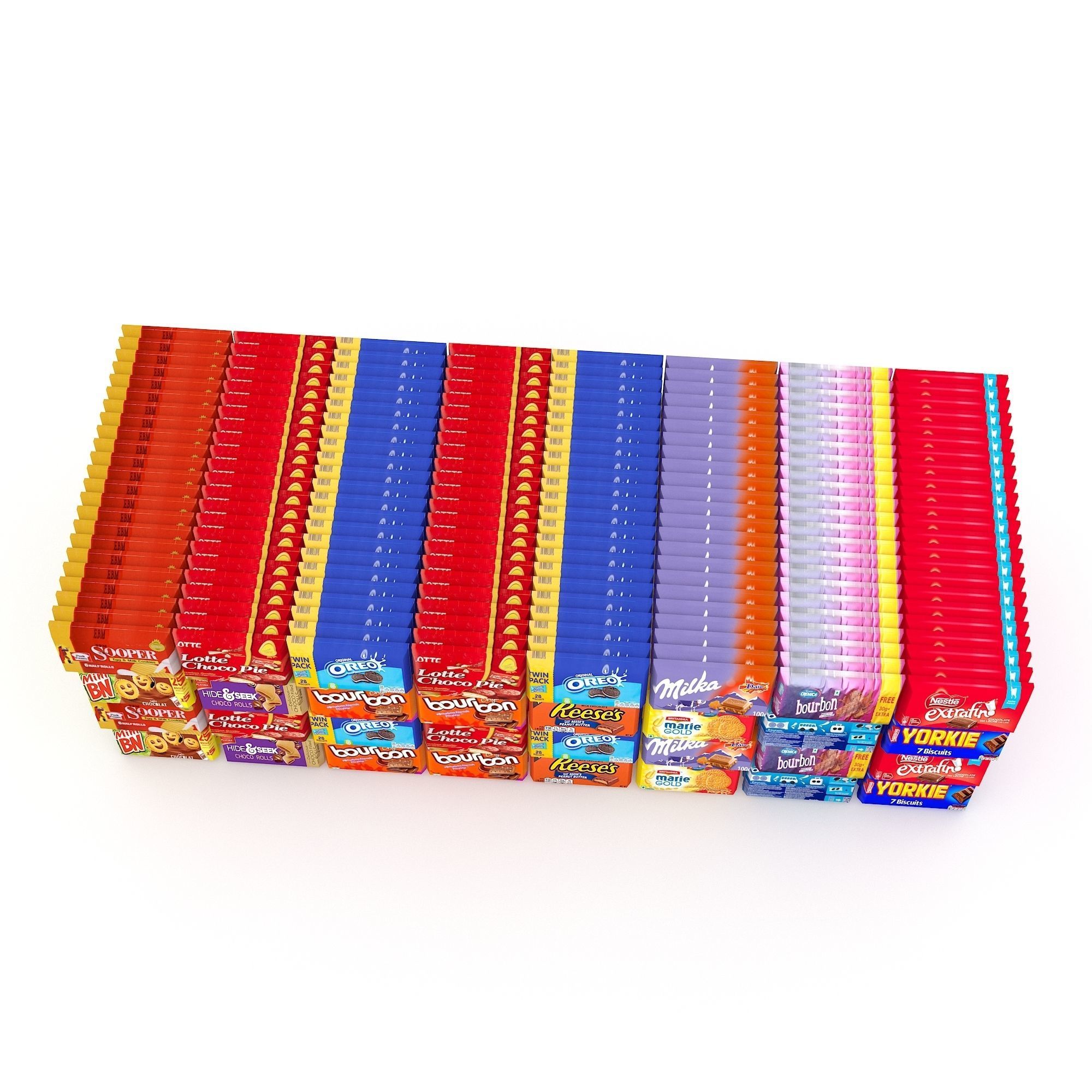 market stand product 36 Low-poly 3D model_3