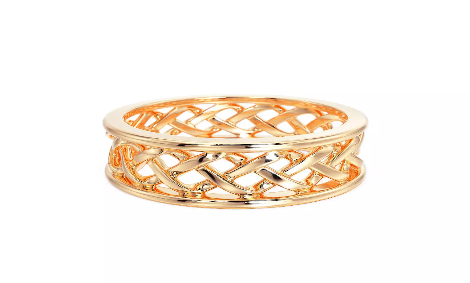 gold wedding ring 3D print model