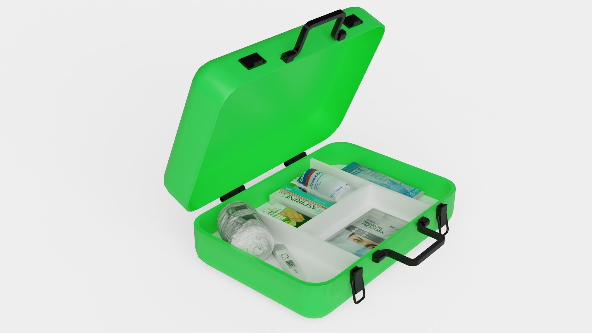 First Aid Low-poly 3D model_2