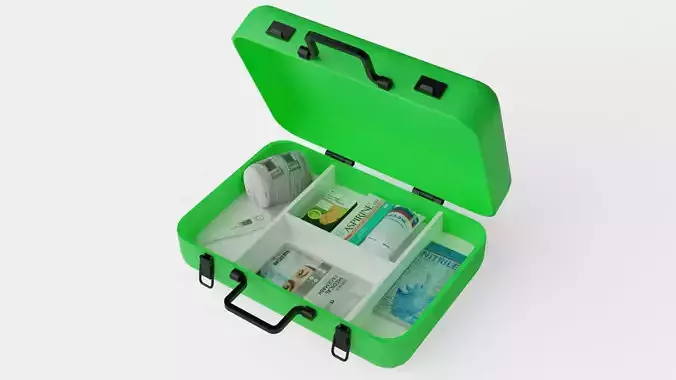 First Aid Low-poly 3D model