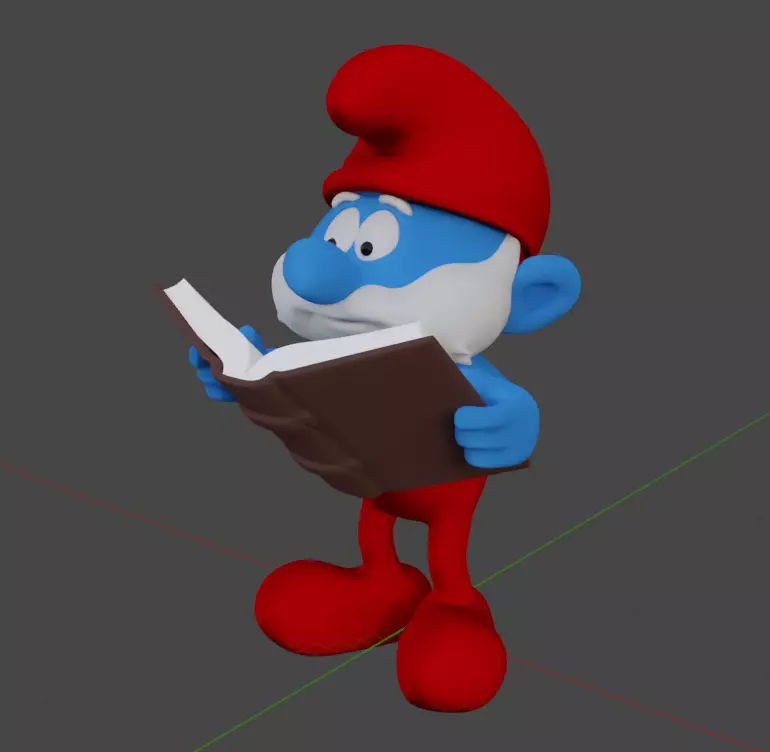 Papa Smurf 3D print model_0