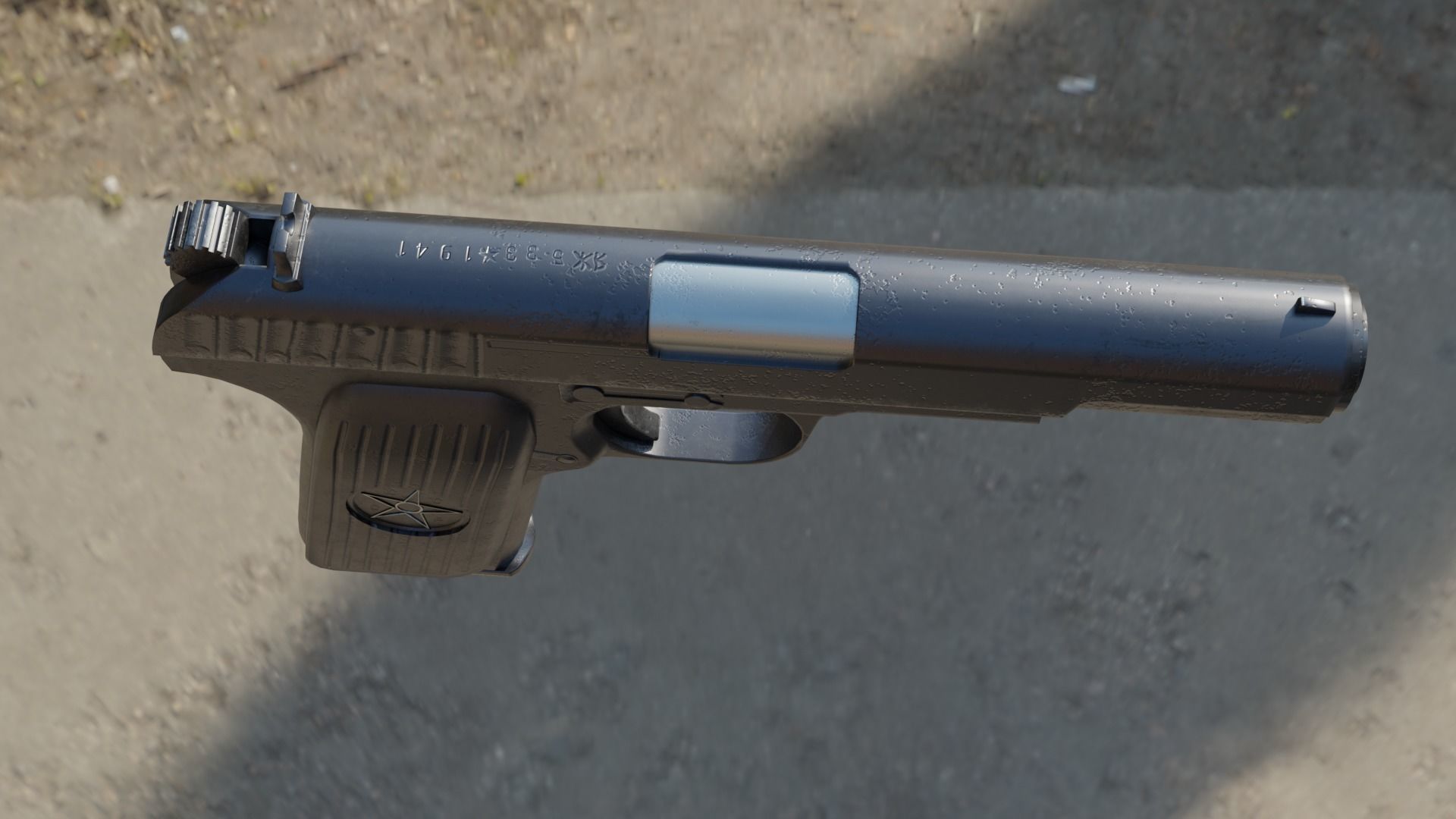 TT-33 pistol 3D model_2