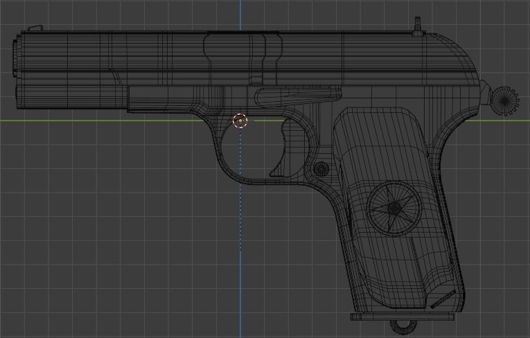 TT-33 pistol 3D model_6