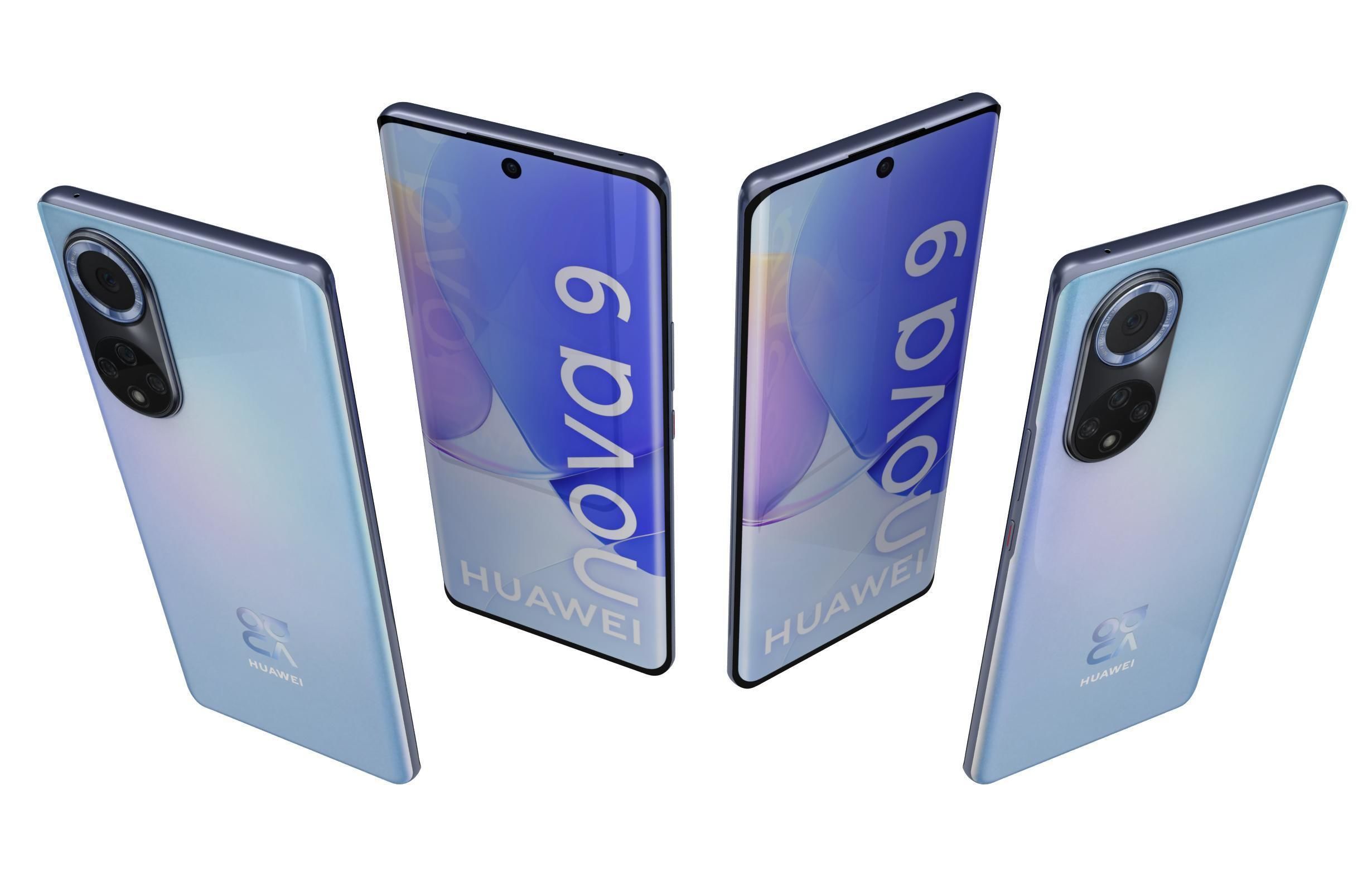 Huawei Nova 9 Starry Blue 3D model_4