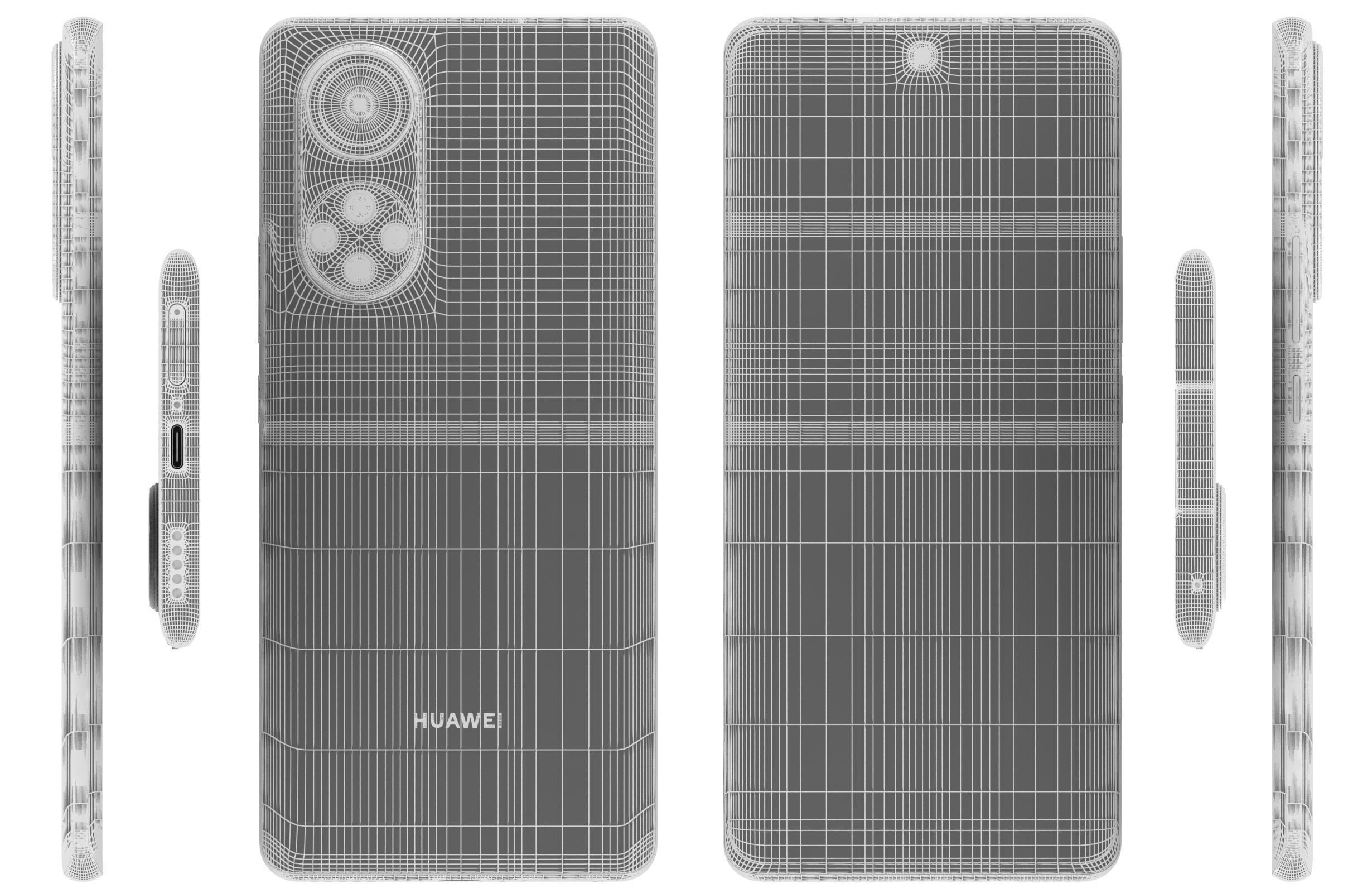 Huawei Nova 9 Starry Blue 3D model_17