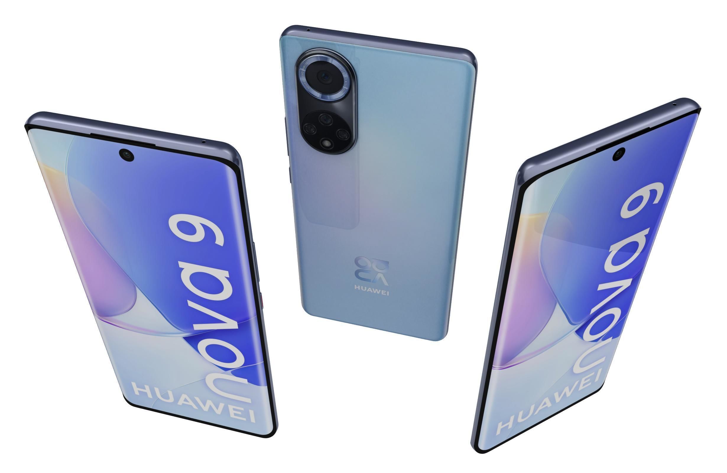 Huawei Nova 9 Starry Blue 3D model_2