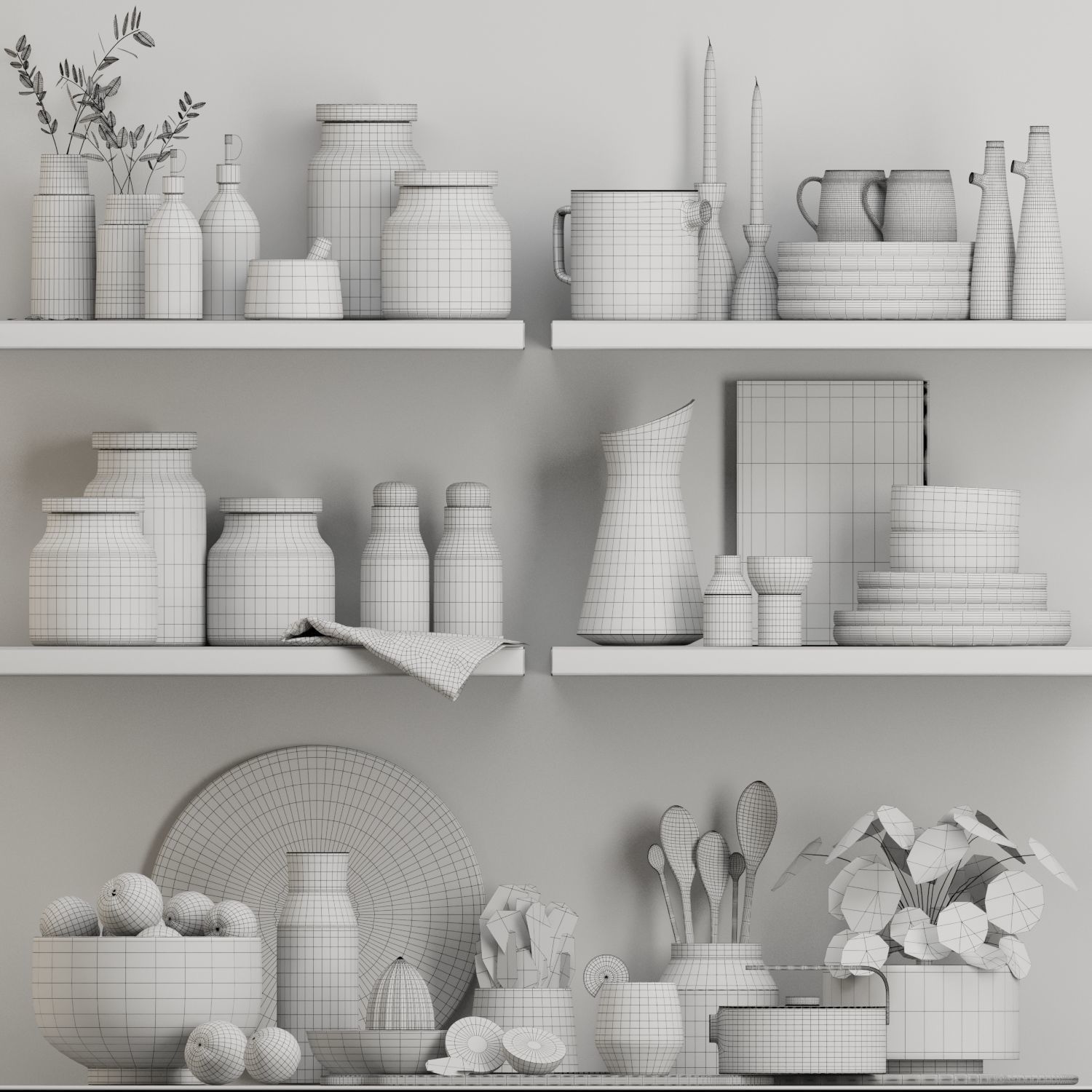 kitchen accessories 0003 3D model_4