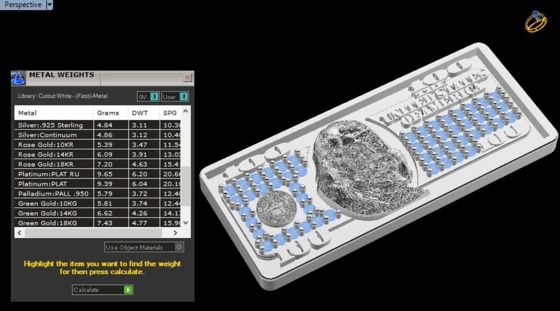 dollar Benjamin Franklin 3D print model_7