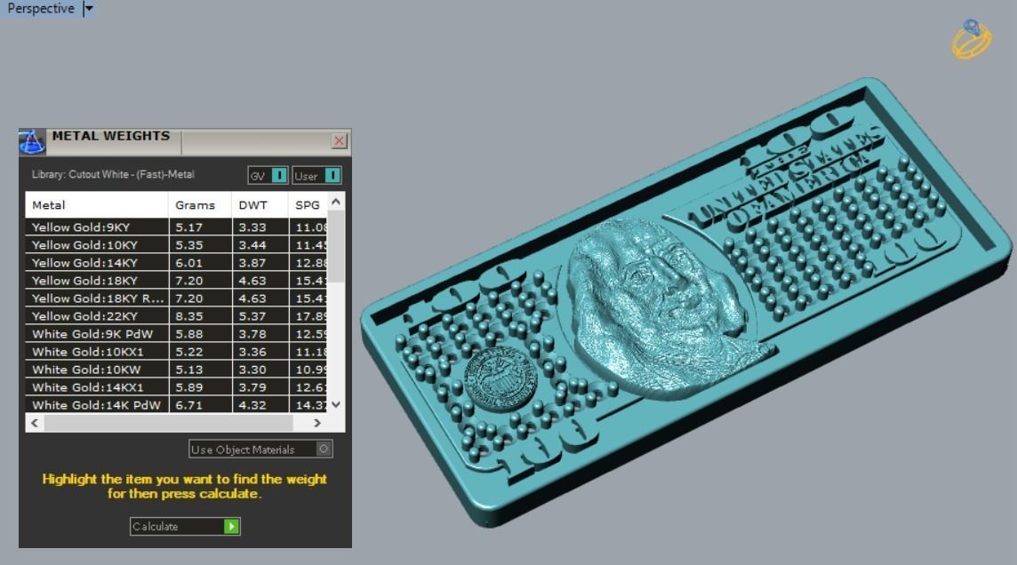 dollar Benjamin Franklin 3D print model_6