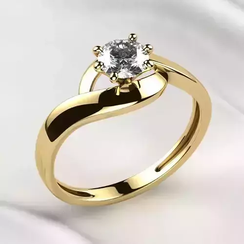 5mm Gemstone Gold Ring