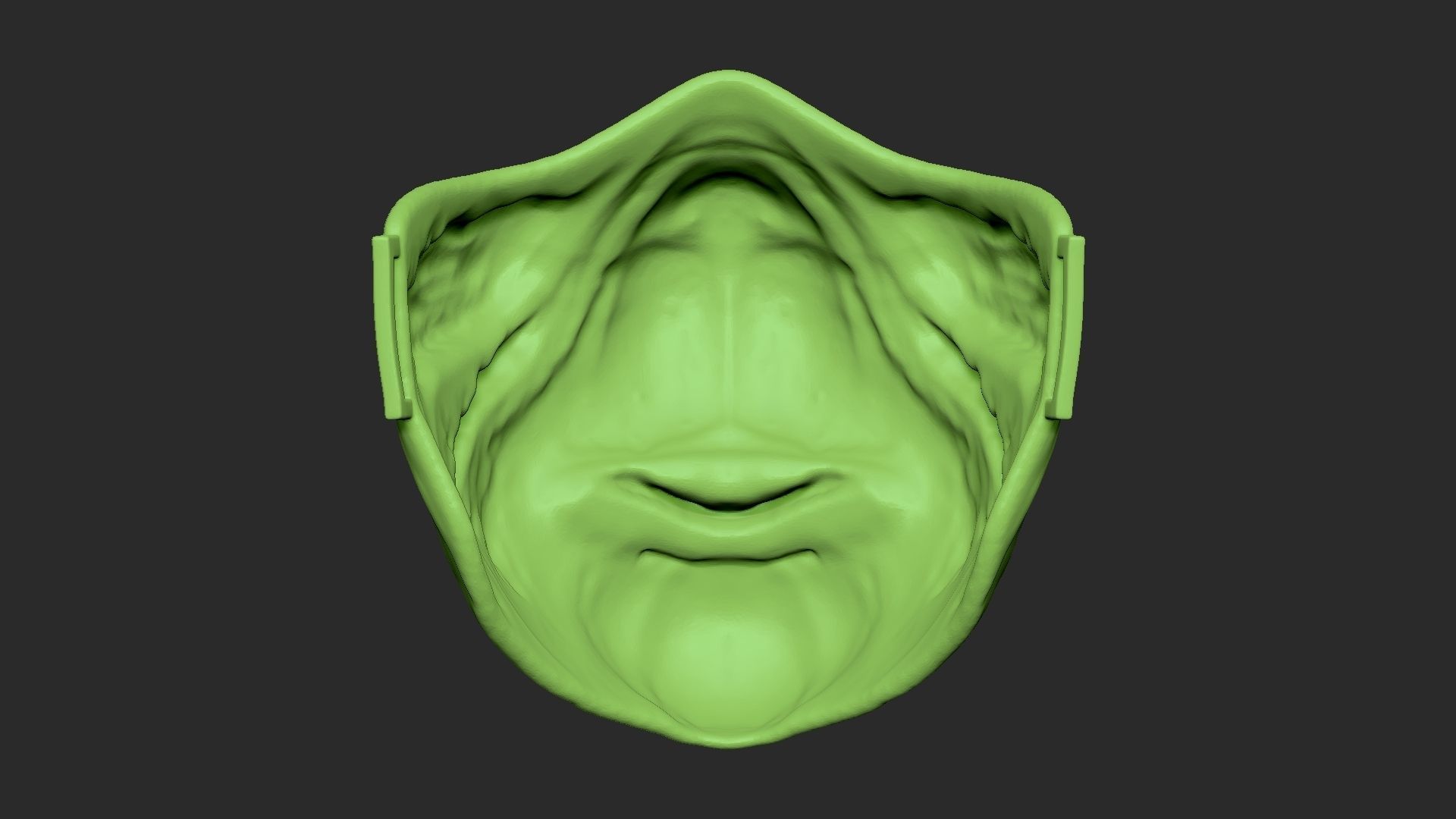 The Grinch Half Mask - Jim Carrey Version 3D Print Model 3D print model_19