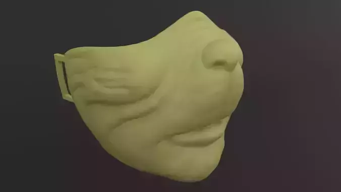The Grinch Half Mask - Jim Carrey Version 3D Print Model 3D print model The Grinch Half Mask - Jim Carrey Version 3D Print Model 3D print model