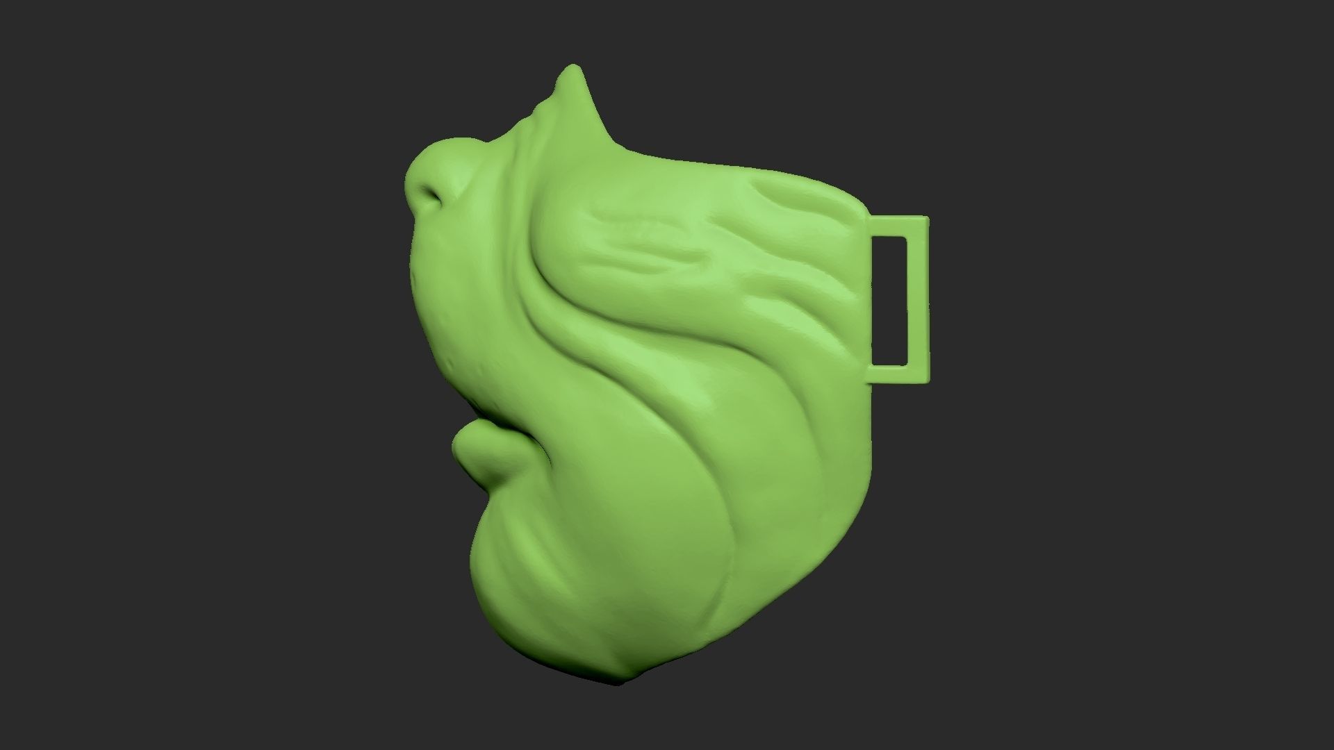 The Grinch Half Mask - Jim Carrey Version 3D Print Model 3D print model_3