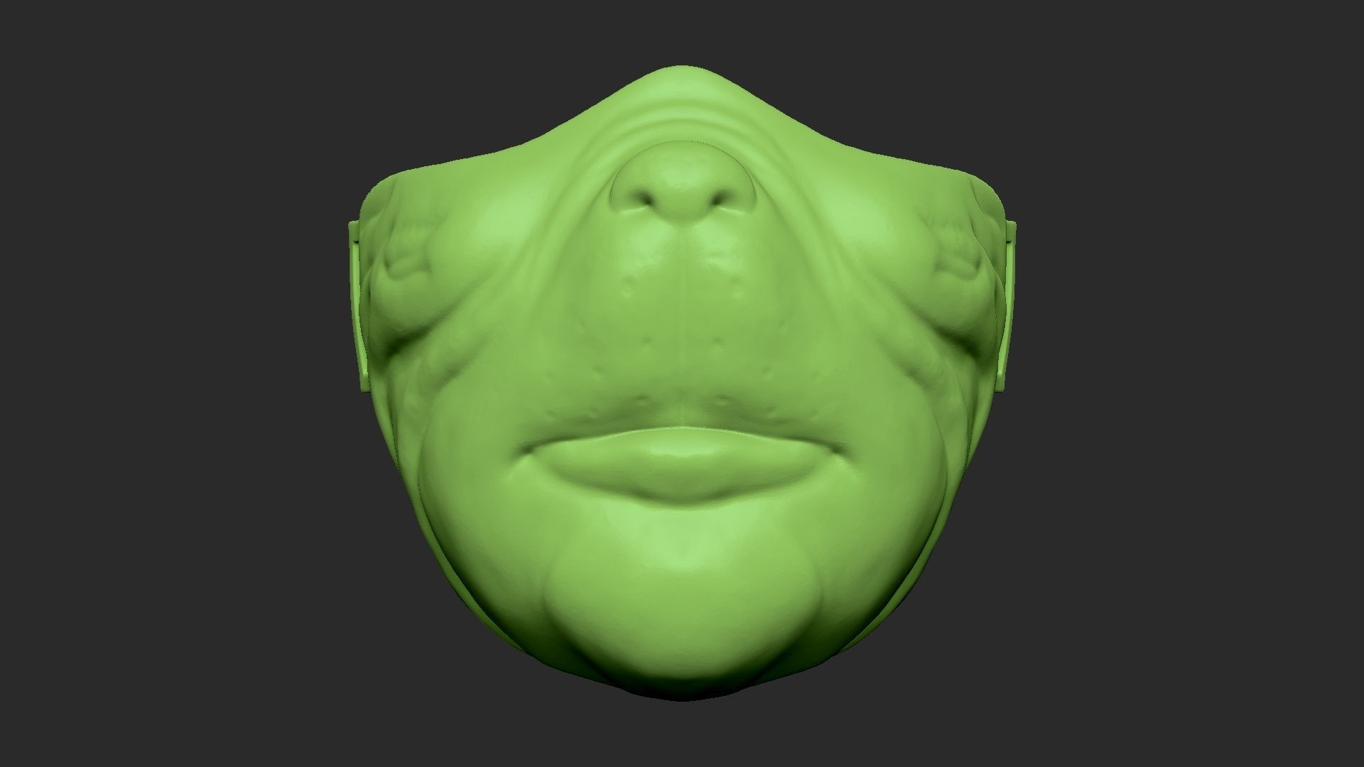 The Grinch Half Mask - Jim Carrey Version 3D Print Model 3D print model_16