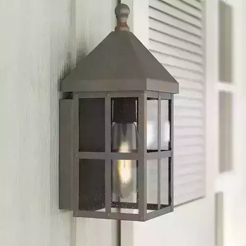 Weathersby Seeded Glass Outdoor Wall Lantern
