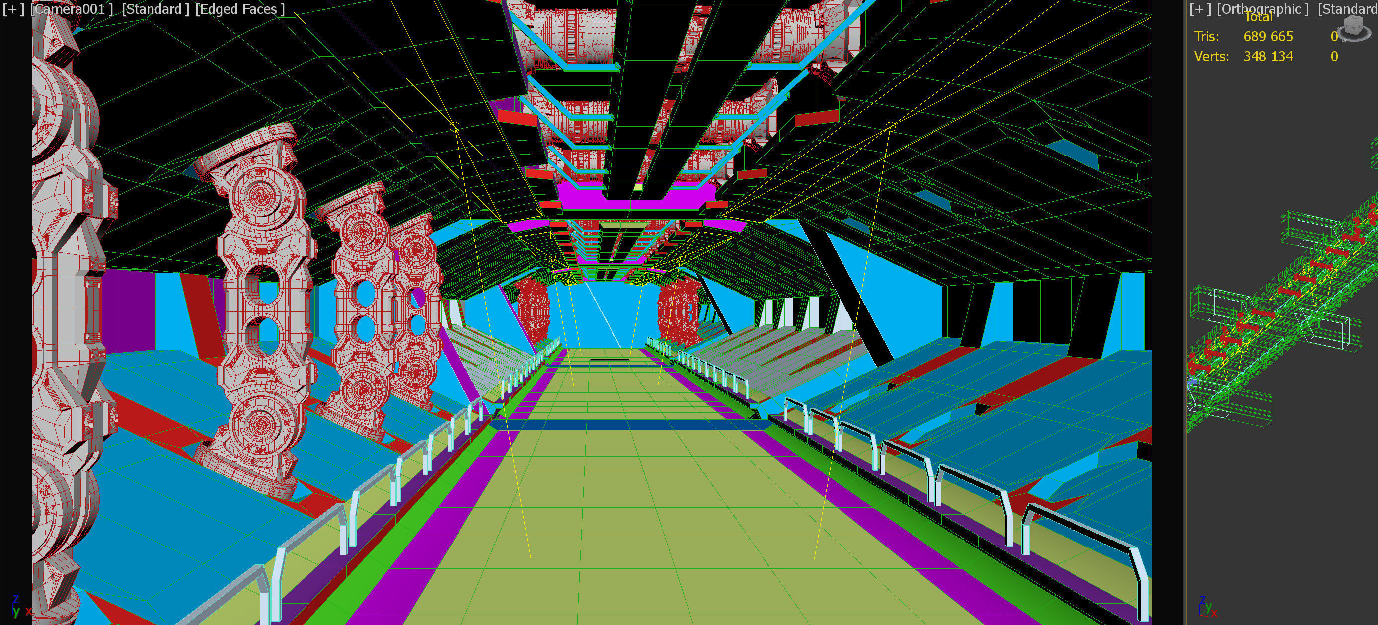 SpaceShip Interior 01 Low-poly 3D model_12