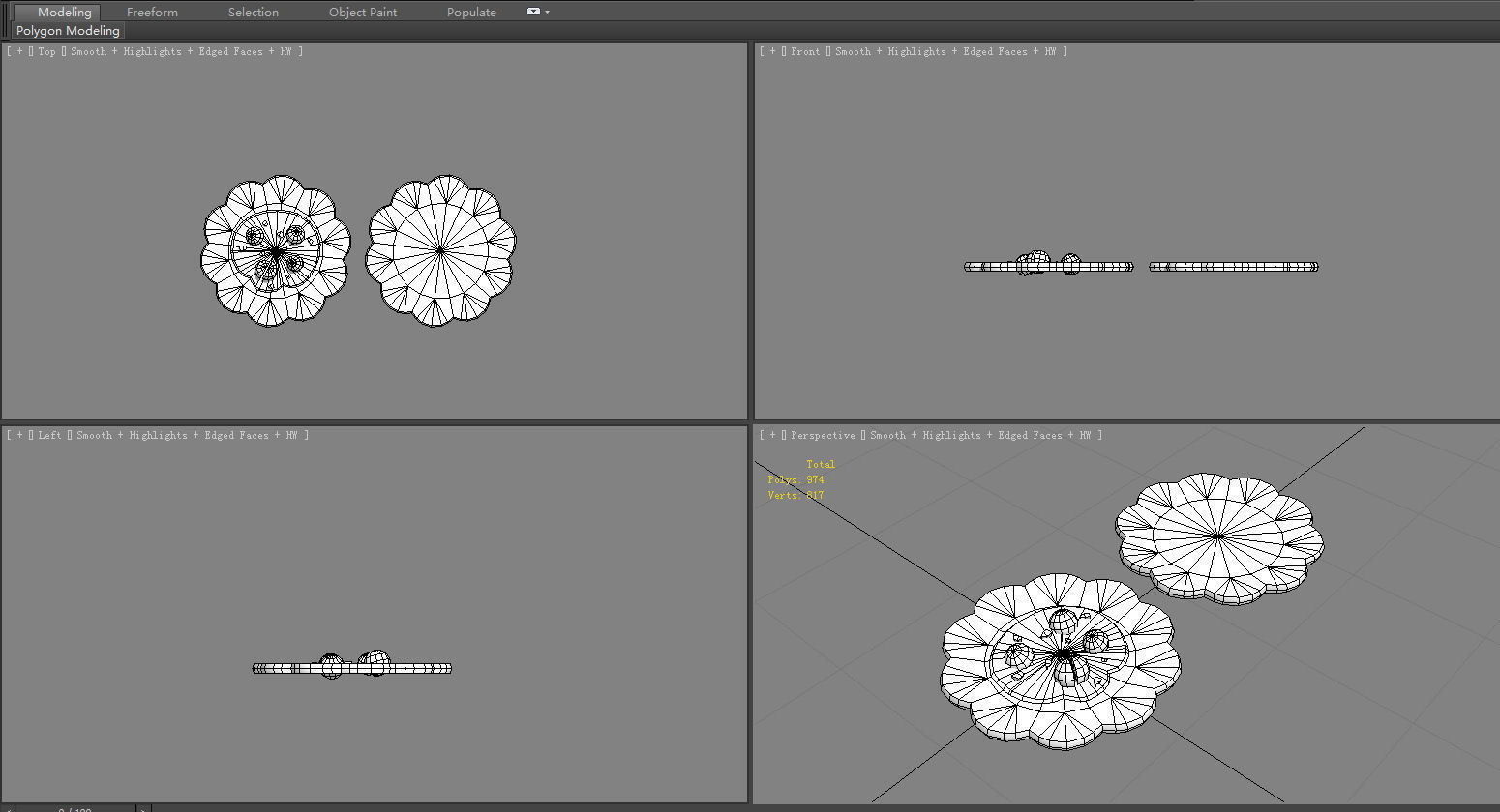 Cartoon grape juice - a plate of jam Low-poly 3D model_5