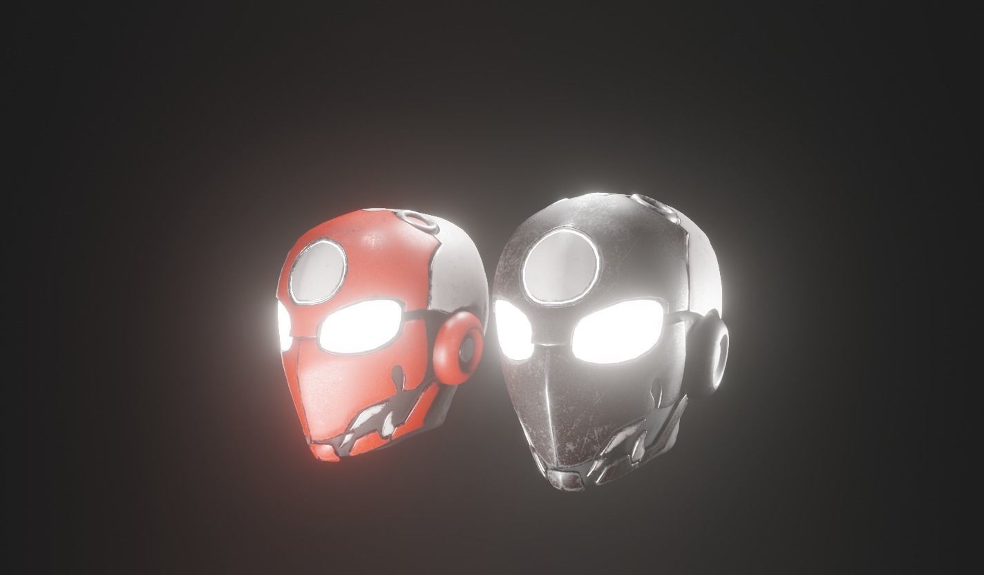 Juzo Helmet Low-poly 3D model_1