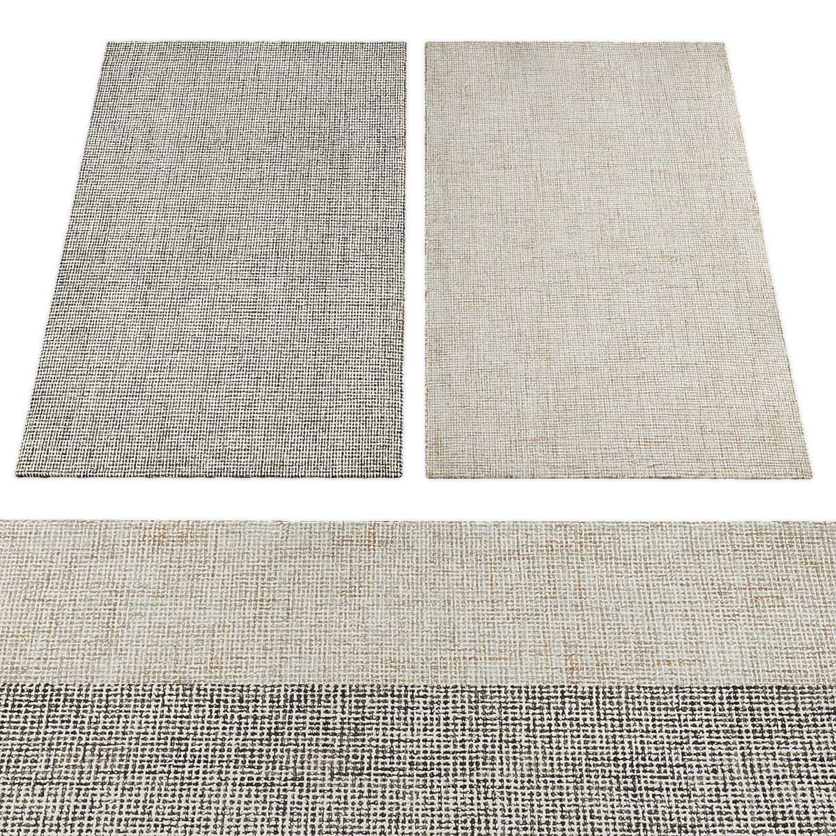 Rugs collection 360 Low-poly 3D model_2