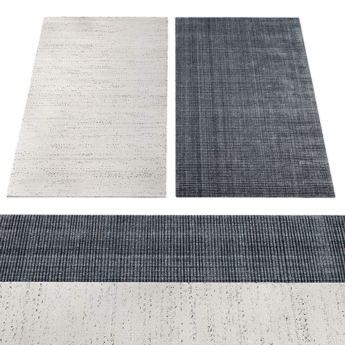 Rugs collection 360 Low-poly 3D model_1