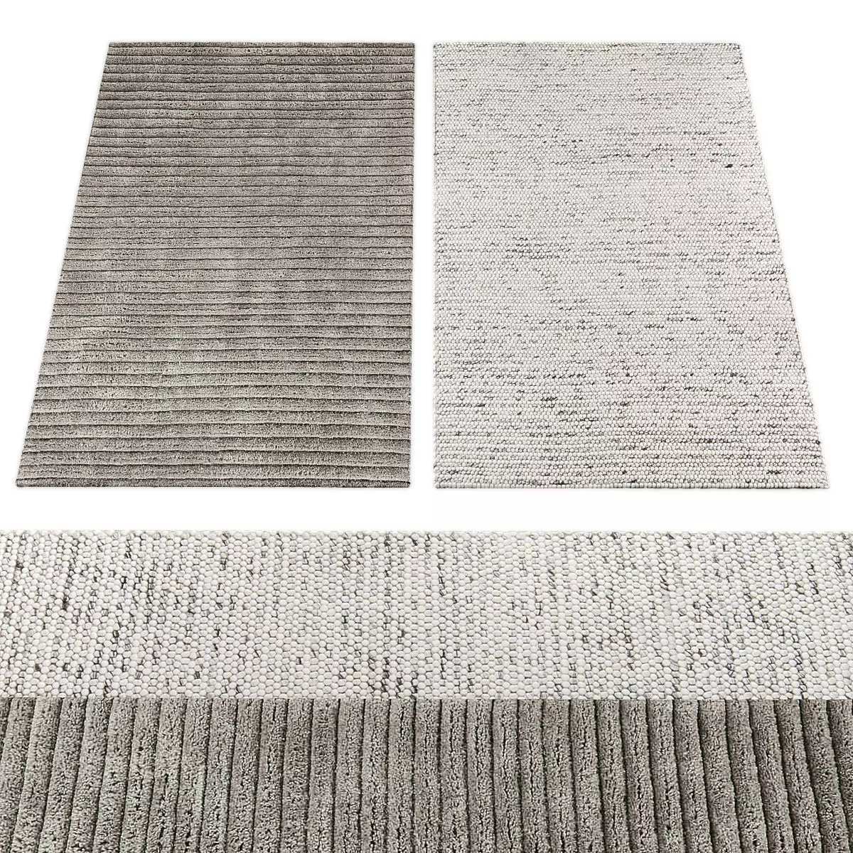 Rugs collection 360 Low-poly 3D model_0