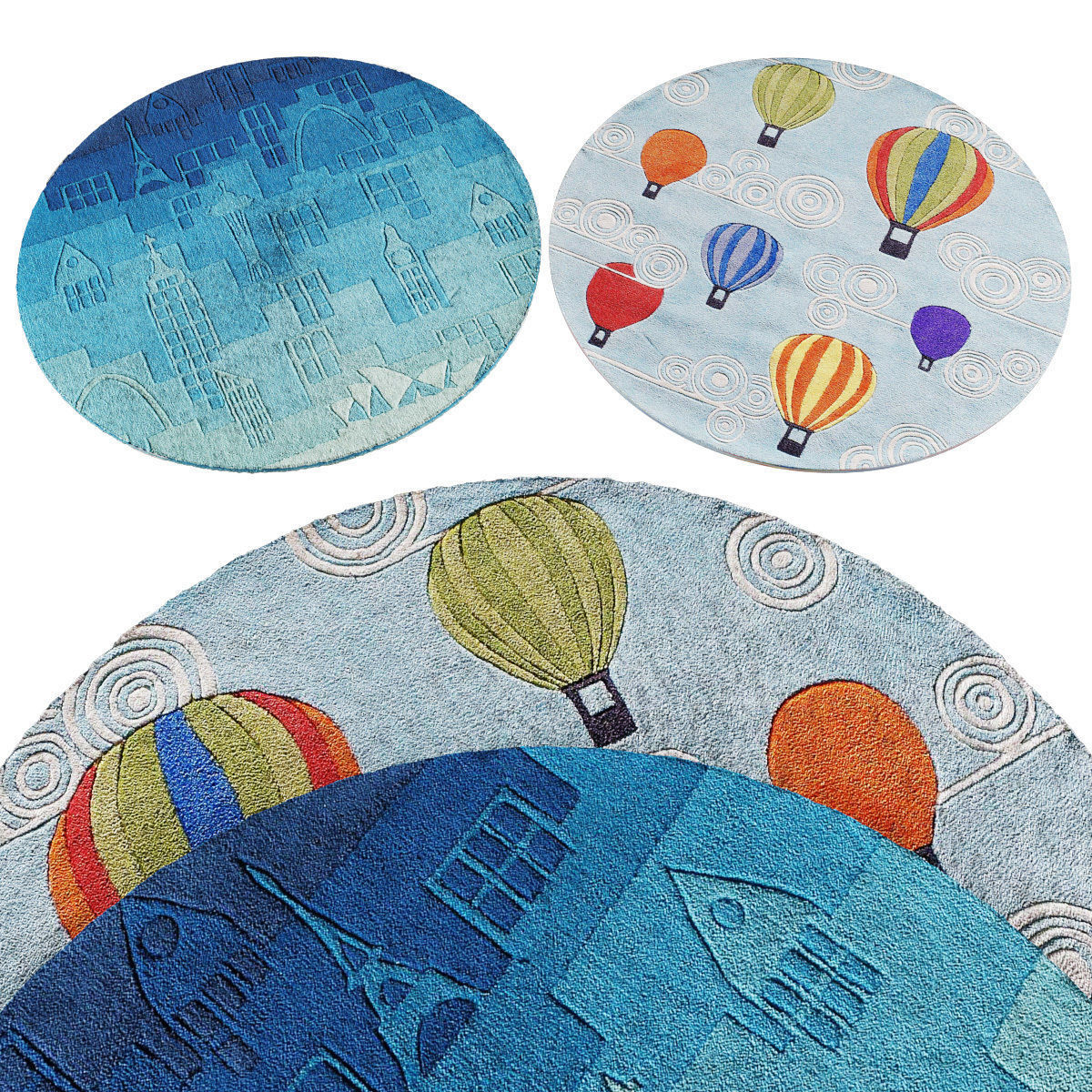 Rugs collection 361 Low-poly 3D model_1