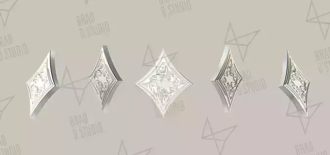 Playing Cards Symbols Pro Vector Diamond Platinum and Golden