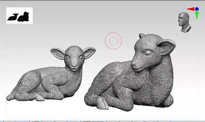 Lamb 3D model sheep 3D print model