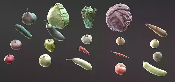 Scan Vegetables Pack - Props