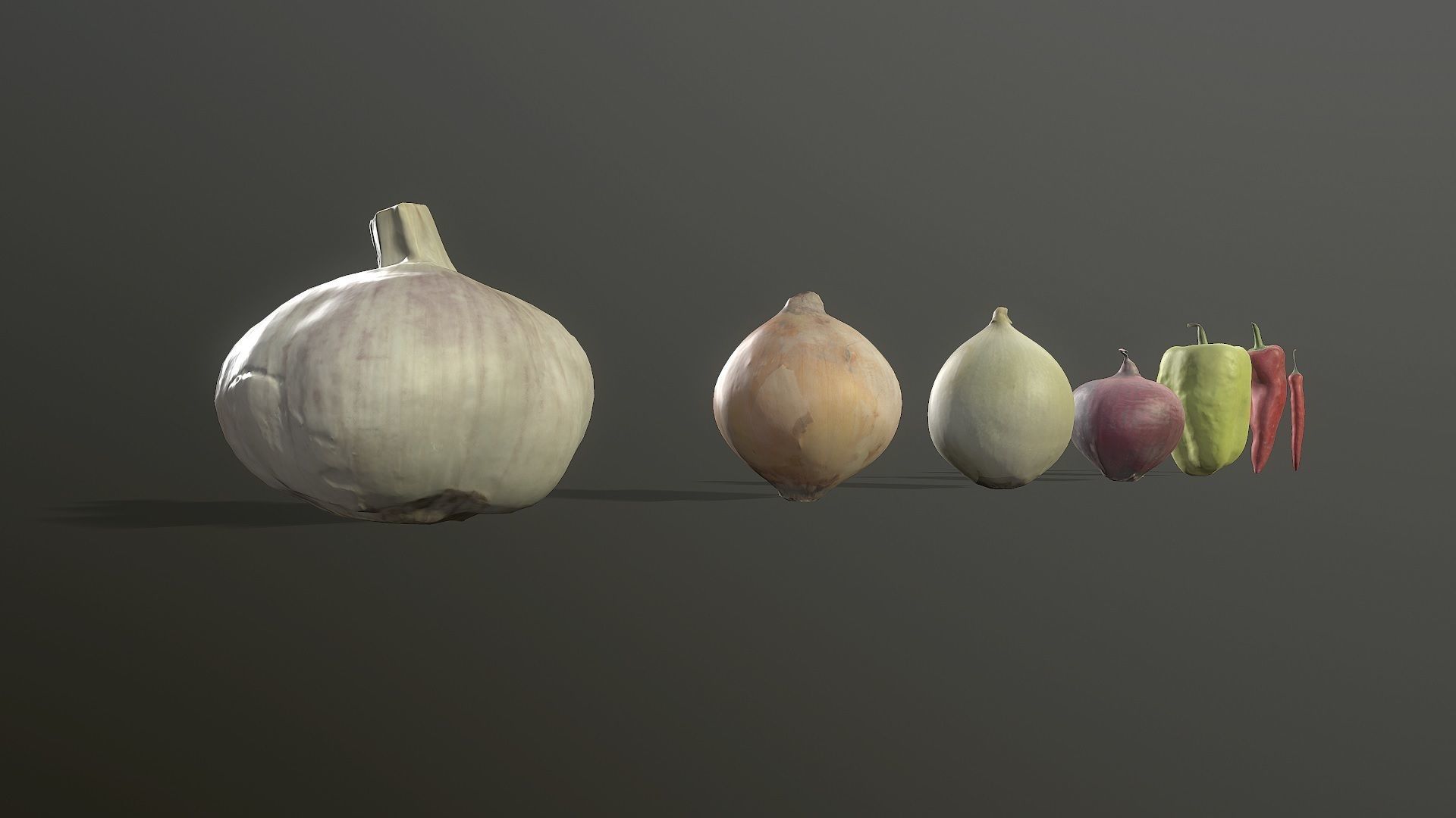 Scan Vegetables Pack - Props Low-poly 3D model_4