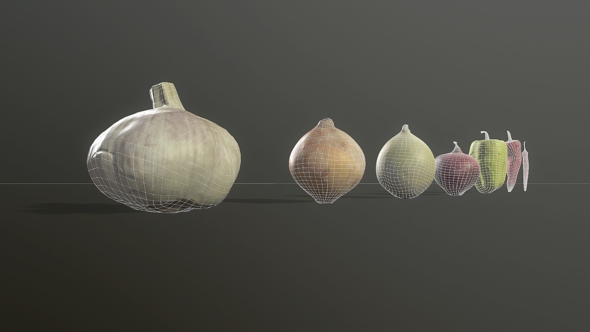 Scan Vegetables Pack - Props Low-poly 3D model_5