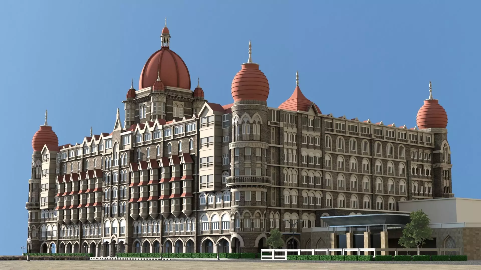 Hotel Taj Mumbai 3D Model 3D model_0