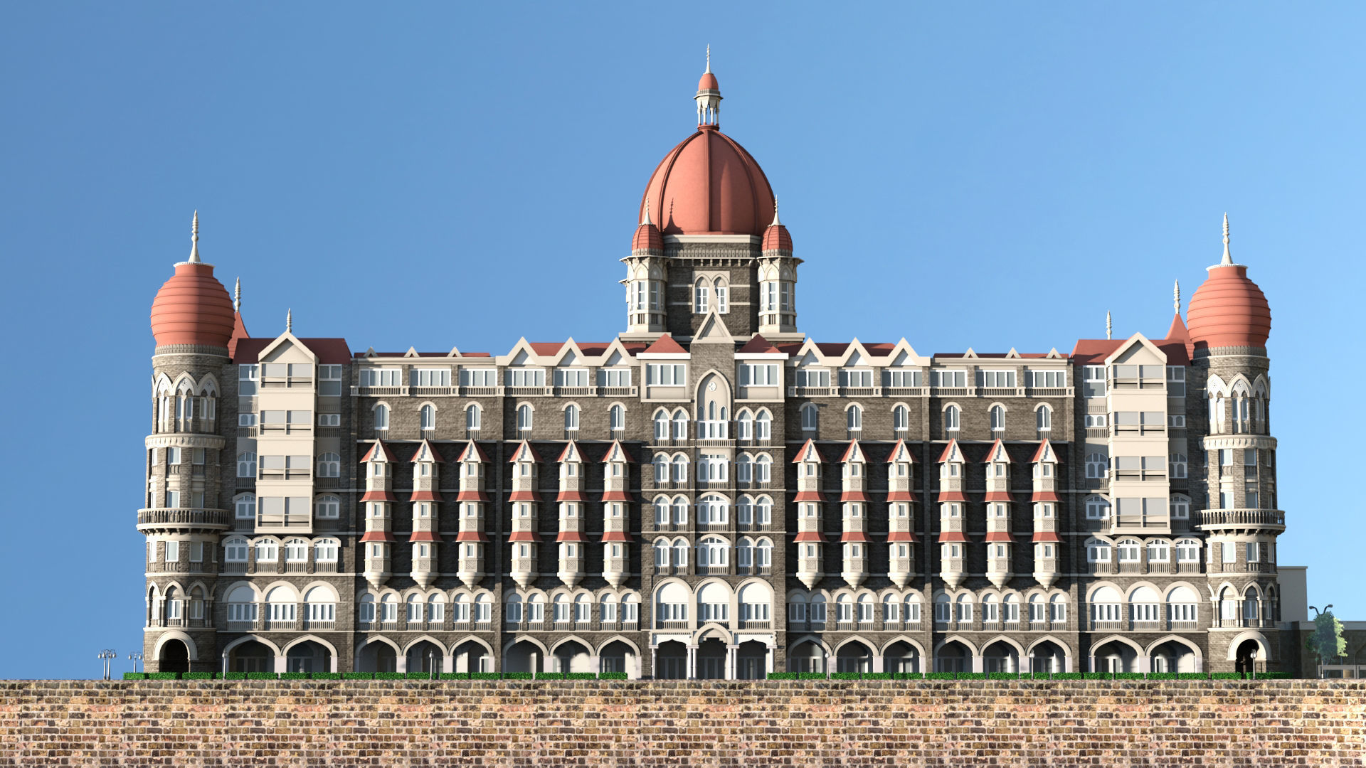 Hotel Taj Mumbai 3D Model 3D model_2