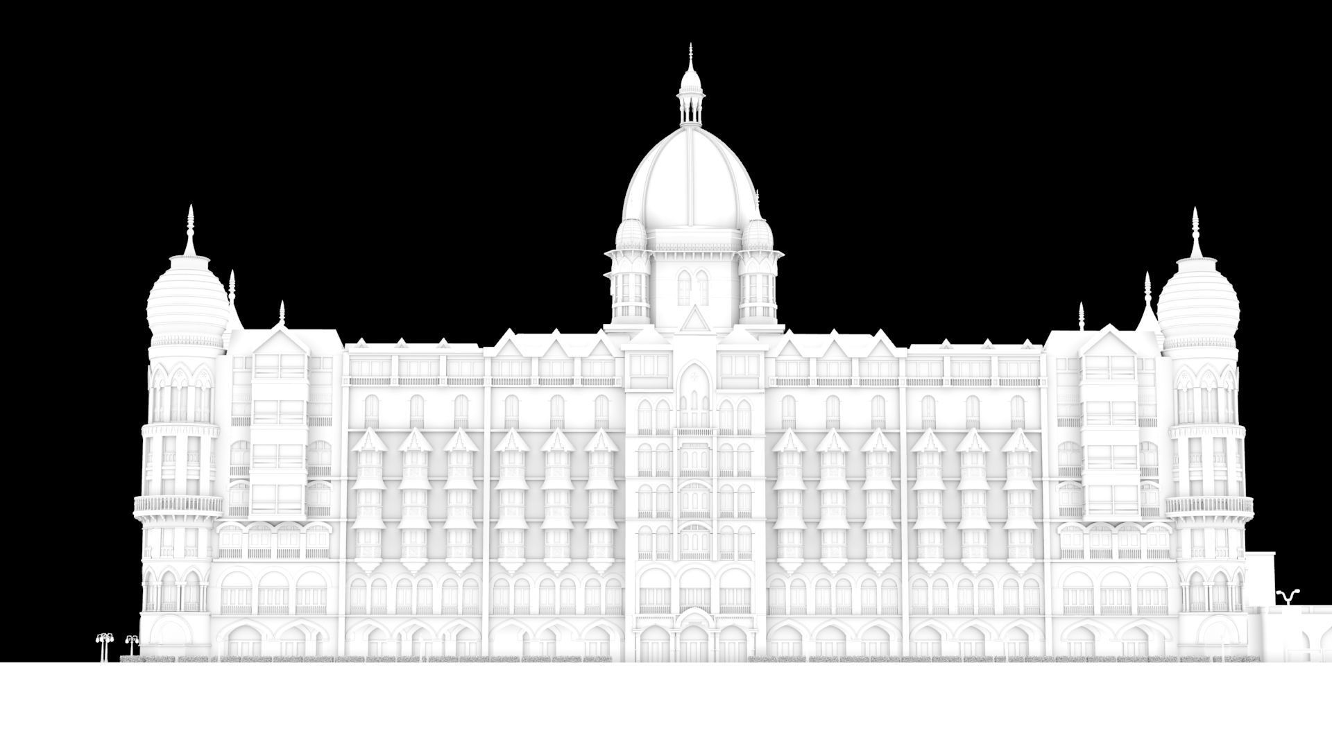 Hotel Taj Mumbai 3D Model 3D model_4
