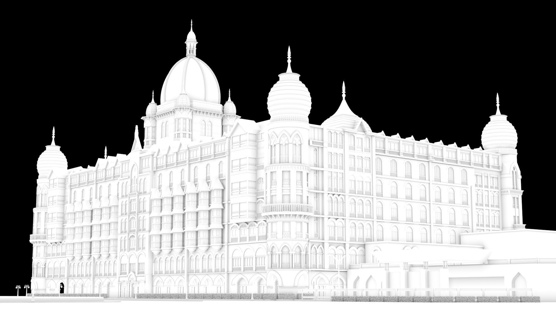 Hotel Taj Mumbai 3D Model 3D model_3