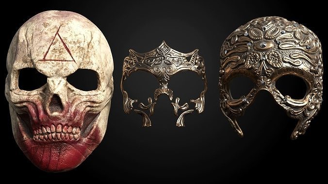Halloween Skull Masks 3D print model